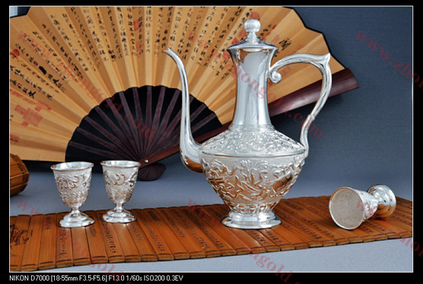 家用金银制品 纯金银酒具套装