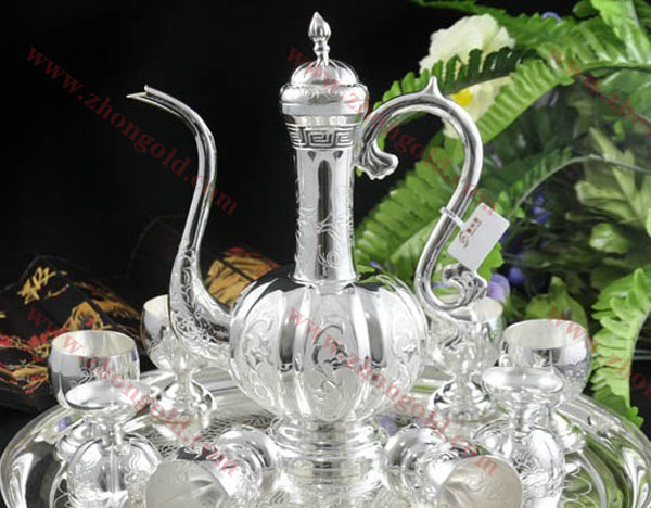 家用金银制品 纯金银酒具套装