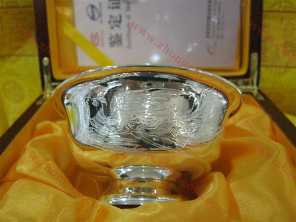 家用金银制品 纯金银碗